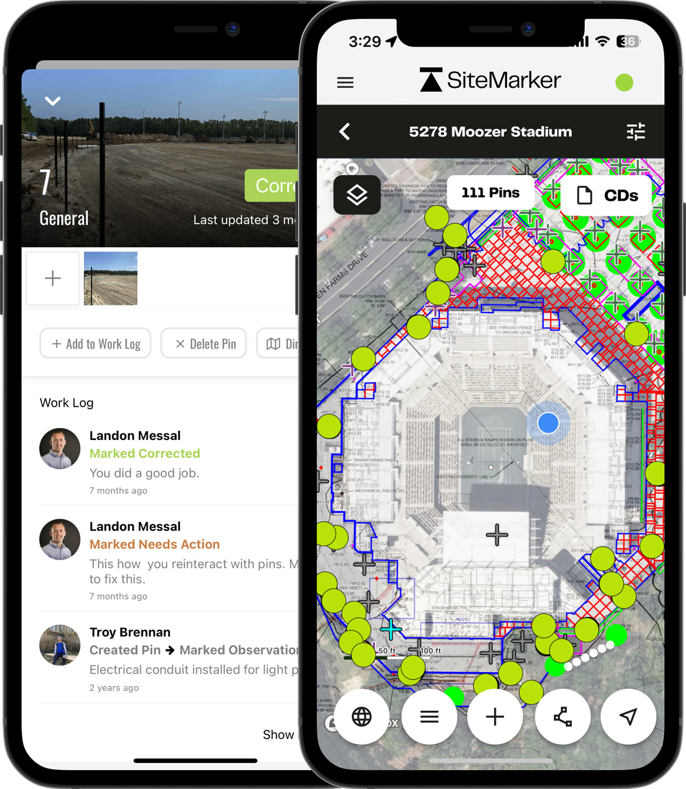 SiteMarker on mobile